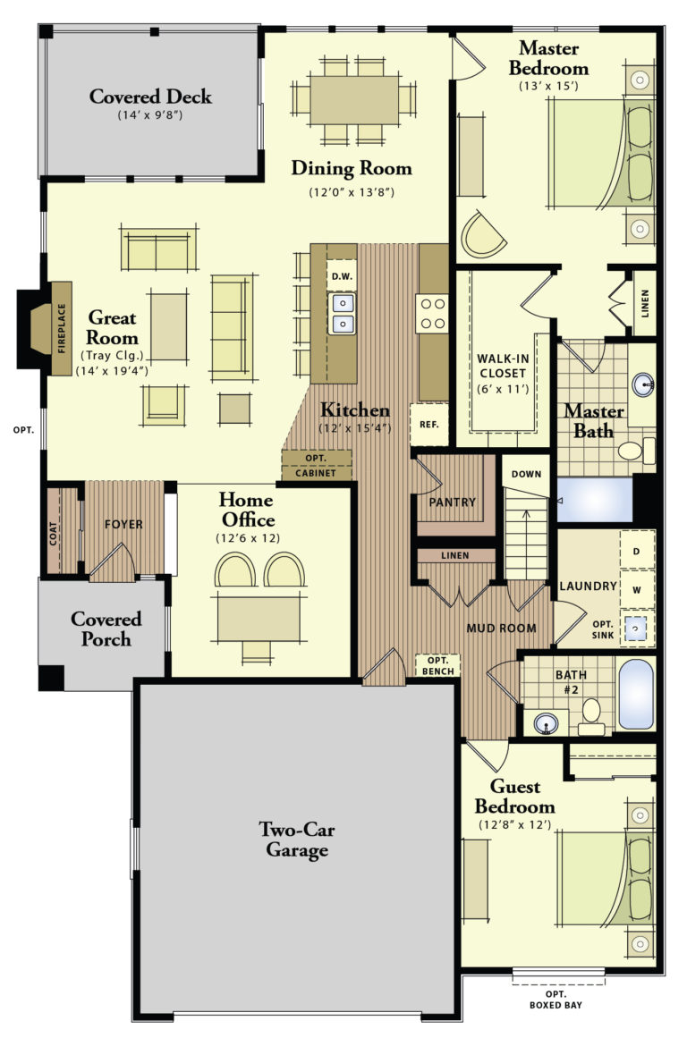 The Silverton Floor Plan | Morrell Builders