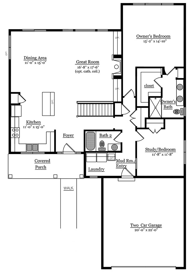 Floor Plan With Patio